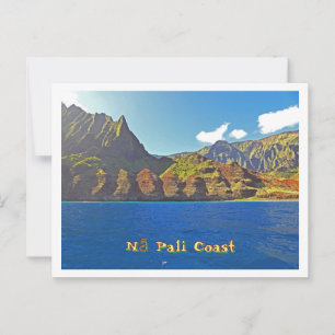 Carte Postale Falaises Dramatiques de la Côte Nā Pali