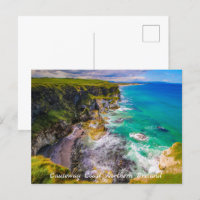 Falaises et mer Turquoise Irlande du Nord