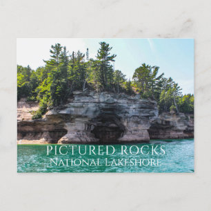Carte Postale Falaises, Grottes, Lac Supérieur, Pictured Rocks, 
