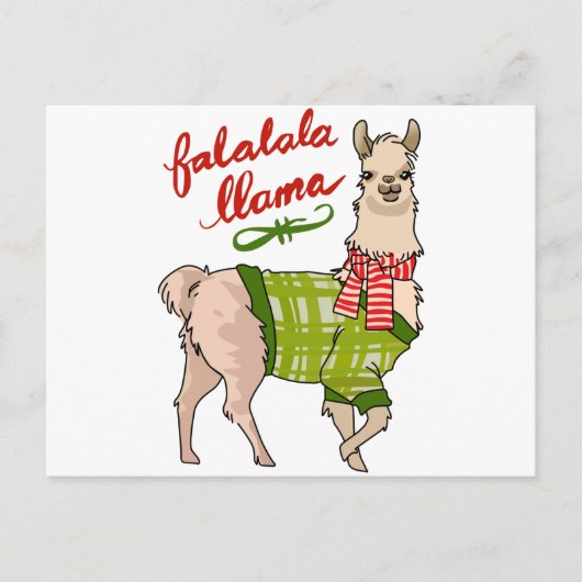Carte Postale Falalala Llama (Devant)