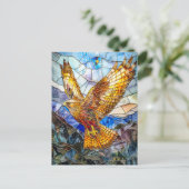 Carte Postale Falcon S'Élevant Sur Le Paysage (Debout devant)