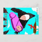 Carte postale Falconer et Sersi (Devant)