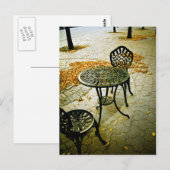Carte postale Fall Cafe Patio 02 (Devant / Derrière)