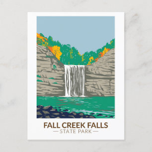Carte Postale Fall Creek Falls State Park Tennessee Vintage