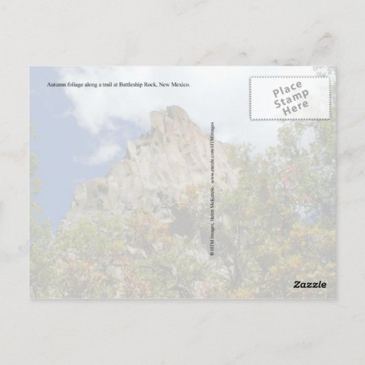 Carte Postale Fall Foliage, Jemez Mt Trail, NM (Dos)