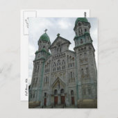 Carte Postale Fall River, église d'architecture gothique de mass (Devant / Derrière)