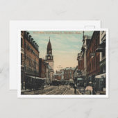 Carte Postale Fall River MA, North Main St View 1910 (Devant / Derrière)