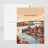 Carte Postale Fall River, Massachusetts (Devant / Derrière)