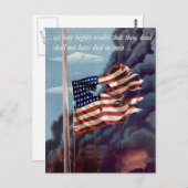 Carte Postale Fallen Mais Pas Oublié (Devant / Derrière)