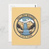 Carte Postale Falling Waters State Park Florida Badge (Devant / Derrière)