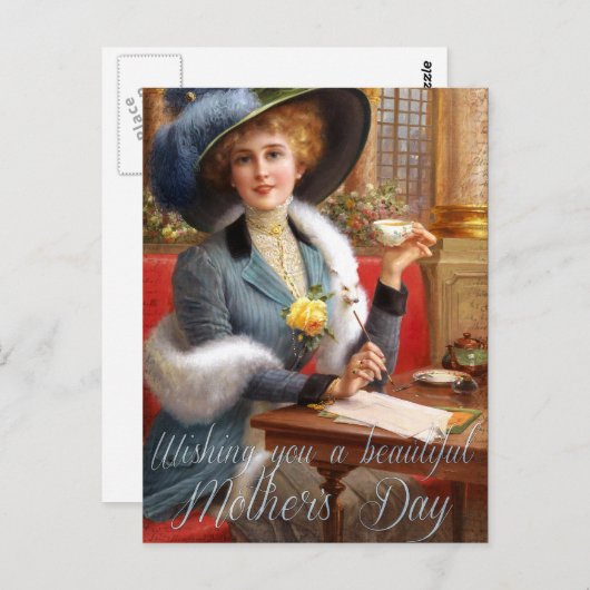 Carte Postale Falln Beautiful Mother's Day (Devant / Derrière)