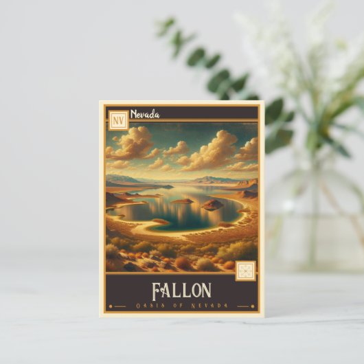 Carte Postale Fallon, Nevada | VINTAGE (Debout devant)
