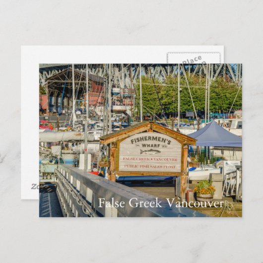 Carte Postale False Grec Vancouver BC (Devant / Derrière)