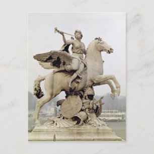 Carte Postale Fame Riding Pegasus 1699-1702