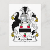 Carte Postale Famille Appleton Crest (Devant)