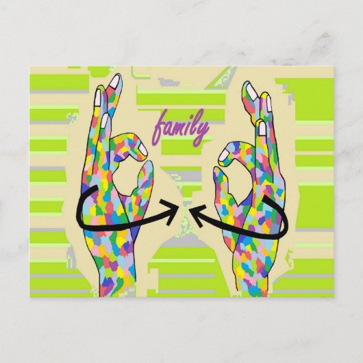 CARTE POSTALE FAMILLE ASL (Devant)