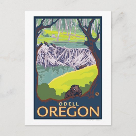 Carte Postale Famille Beaver - Odell, Oregon (Devant)
