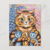 Carte Postale Famille Cat | Louis Wain | (Devant)