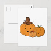 Carte Postale Famille de citrouilles (Devant / Derrière)