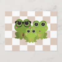 Famille de Grenouilles Mignonnes – Maman Papa Bébé