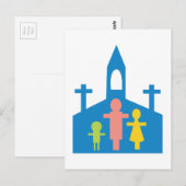 Carte Postale Famille de l'Église (Devant / Derrière)