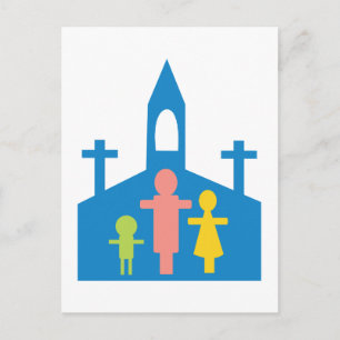 Carte Postale Famille de l'Église