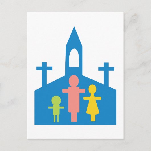 Carte Postale Famille de l'Église (Devant)