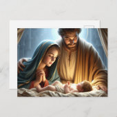 Carte Postale Famille de Noël (Devant / Derrière)