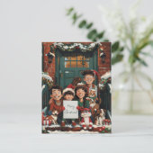 Carte Postale Famille de Noël (Debout devant)