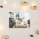 Carte Postale Famille de photos de Noël | Merry Bright | Vacance<br><div class="desc">Famille de photos de Noël | Merry Bright | Vacances</div>
