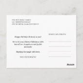 Carte Postale Famille de vacances d'hiver 5 photo collage flocon (Dos)