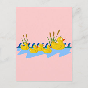 Carte Postale Famille Duck