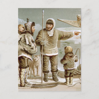 Carte Postale Famille Eskimo