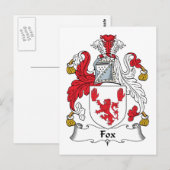 Carte Postale Famille Fox (Devant / Derrière)