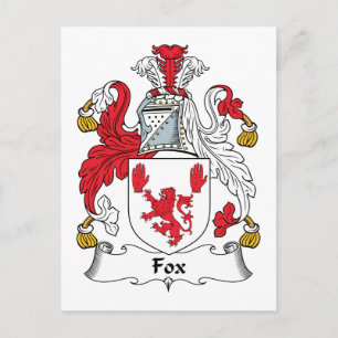 Carte Postale Famille Fox