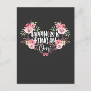 Carte Postale Famille Grand-mère Bonheur Omi Grandma Flower