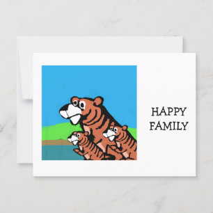 Carte Postale Famille heureuse