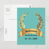 Carte Postale Famille heureuse la meilleure feuille de laurier s (Devant / Derrière)