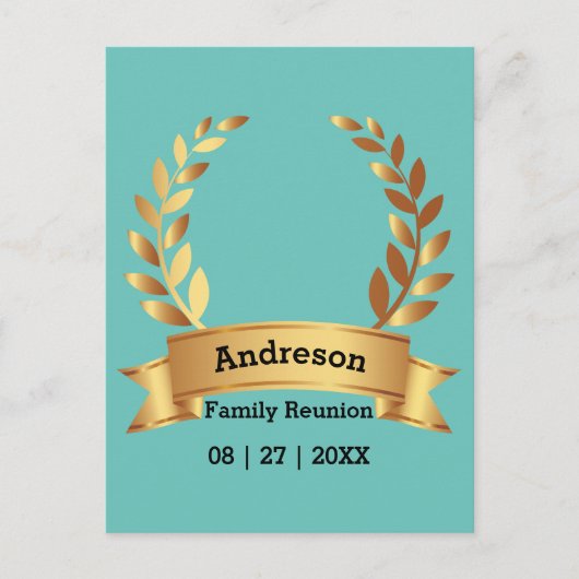 Carte Postale Famille heureuse la meilleure feuille de laurier s (Devant)