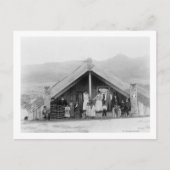 Carte Postale Famille Maori à la maison PhotographieNouvelle-Zél (Devant)