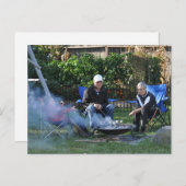 Carte postale Famille Marshmellow Roast (Devant / Derrière)