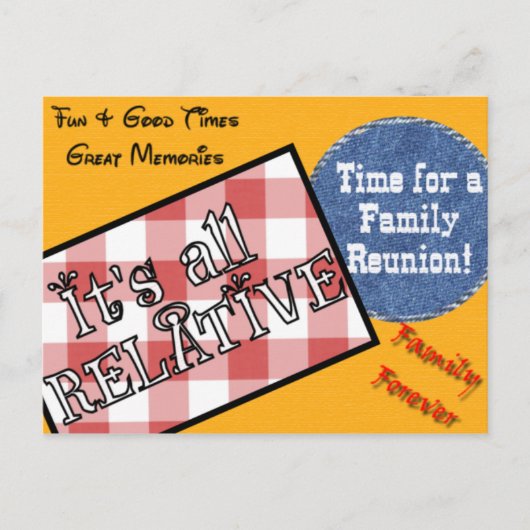 Carte postale Famille Réunion (Devant)