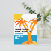 Carte Postale Famille Réunion vacances d'été (Debout devant)