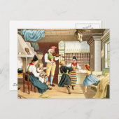 Carte Postale Famille scandinave traditionnelle (Devant / Derrière)