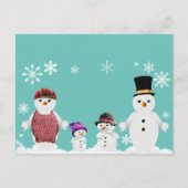 Carte Postale famille snowman (Devant)