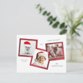 carte postale famille trois cadres photo (Debout devant)