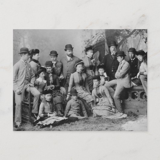 Carte Postale Famille Tsarina Alexandra Hesse Angleterre Russie (Devant)