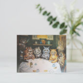 Carte Postale Famille vintage Happy Cat (Debout devant)