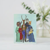 Carte Postale Famille Woodland (Debout devant)