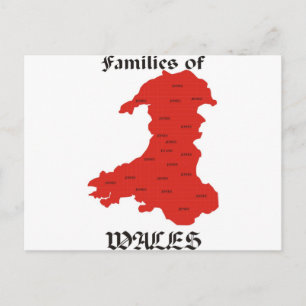 Carte Postale Familles du Pays de Galles